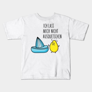 Funny lemon as a rebel Kids T-Shirt